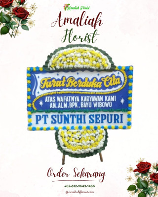 Papan Bunga Duka di Tiom
